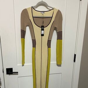 NWT Fashion Nova Multicolor Long Sleeve Dress